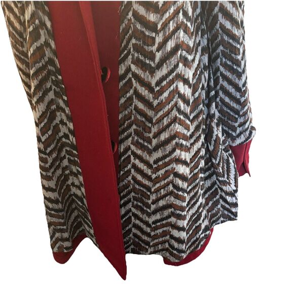 Free People Peplum Womens Coat Classic Academia Retro Uptown Chic Business - Picture 9 of 12